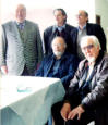 Durante una Giuria a Trivero nel 2008. Da sinistra Mario Pistono, Angelo Mistrangelo e io. Seduti Gastone Cecconello e Dino Pasquali