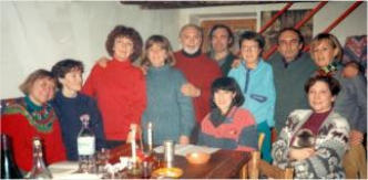 Un gruppo di amici all'Arnaio, casale di vacanza e lavoro in Maremma di mio fratello e di Gioxe De Micheli